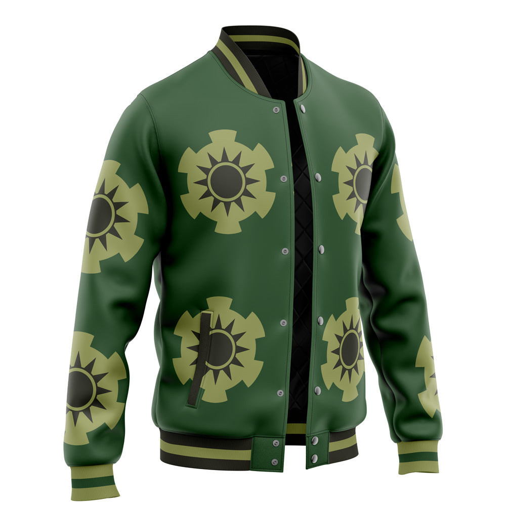 Zoro Wano Arc Fleece Baseball Jacket