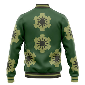 Zoro Wano Arc Fleece Baseball Jacket