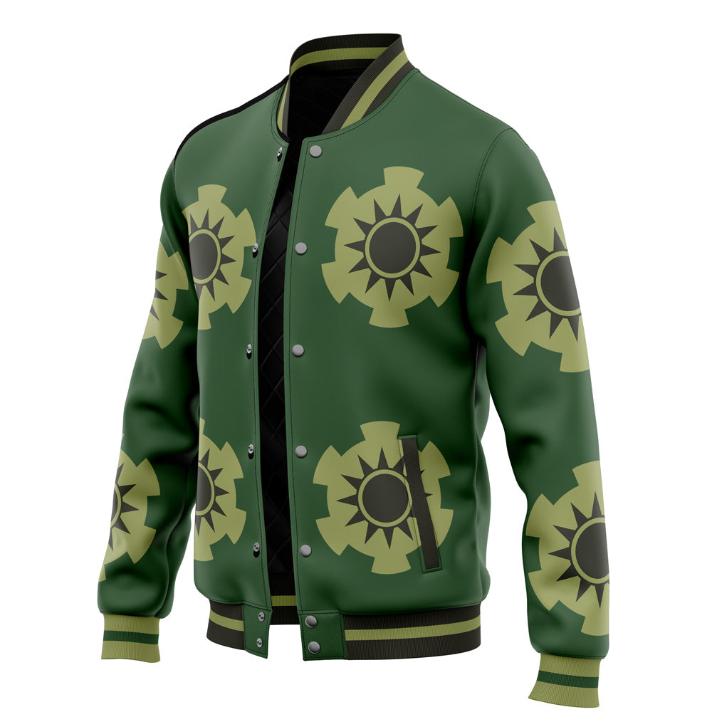 Zoro Wano Arc Fleece Baseball Jacket