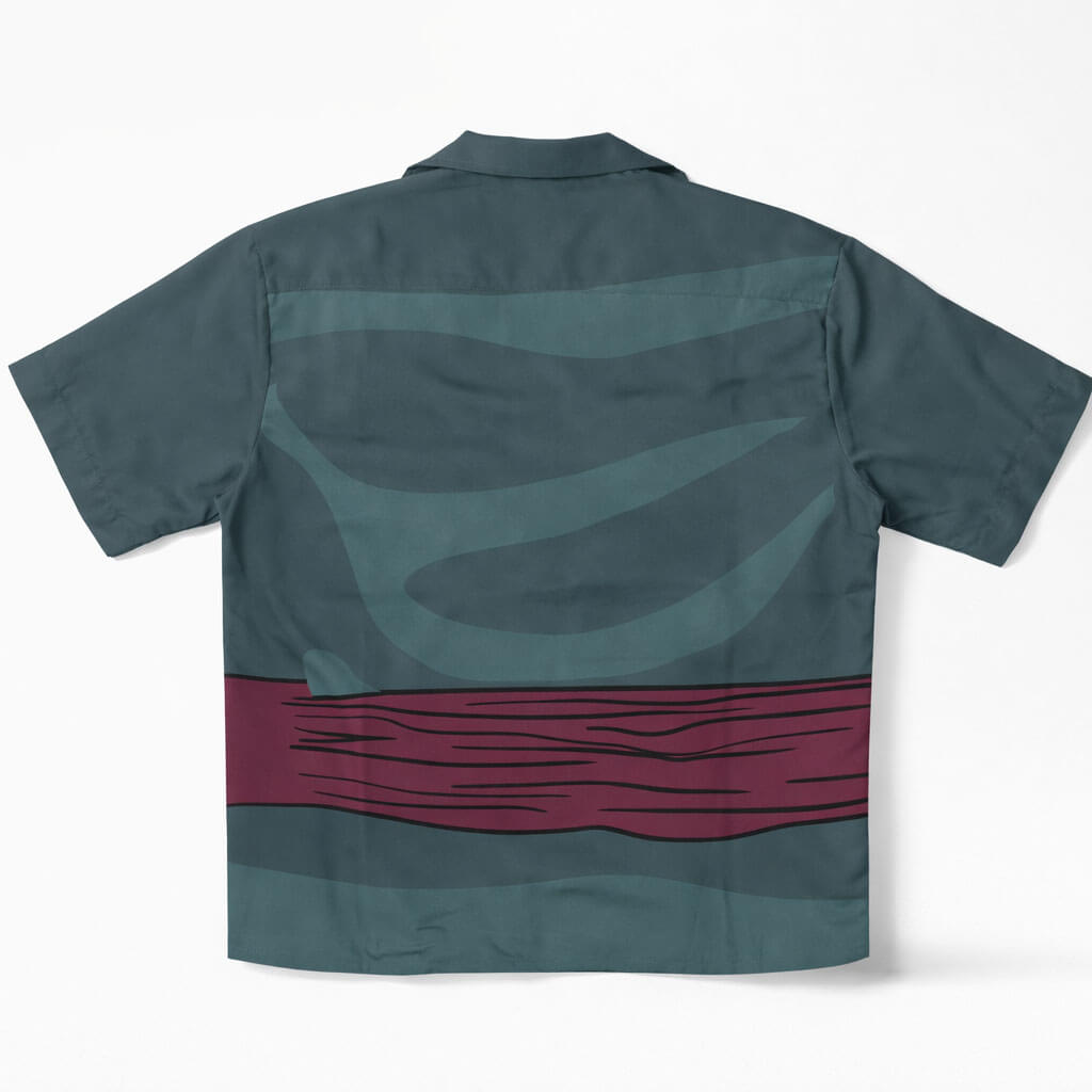 Zoro Samurai Wano One Piece Button-Down Hawaiihemd