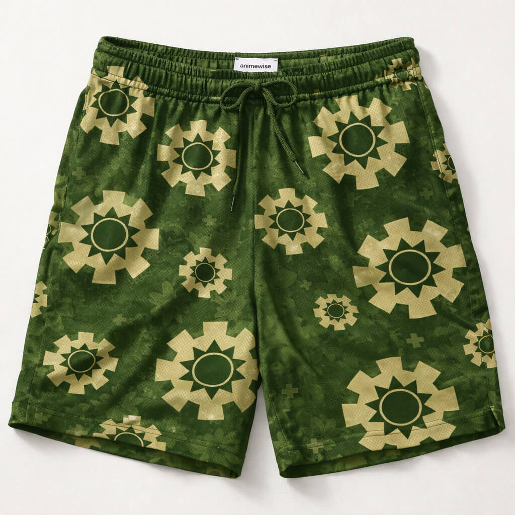 Zoro One Piece Wano Mesh-Shorts