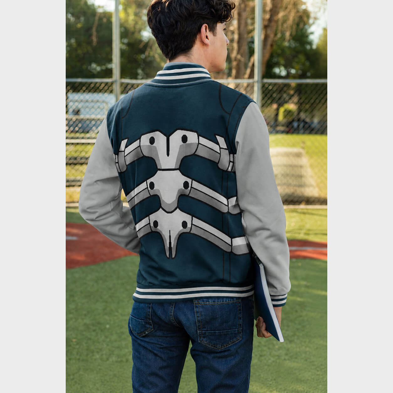 Caiman Dorohedoro Varsity Baseball Jacket