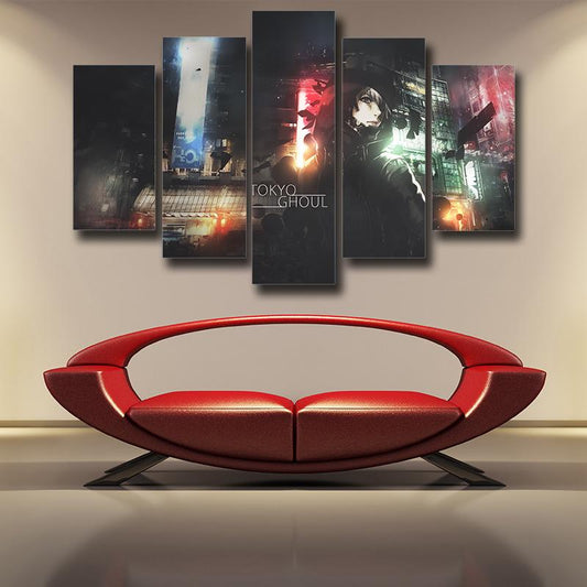 Cool Black Kaneki Ken Tokyo Ghoul Canvas