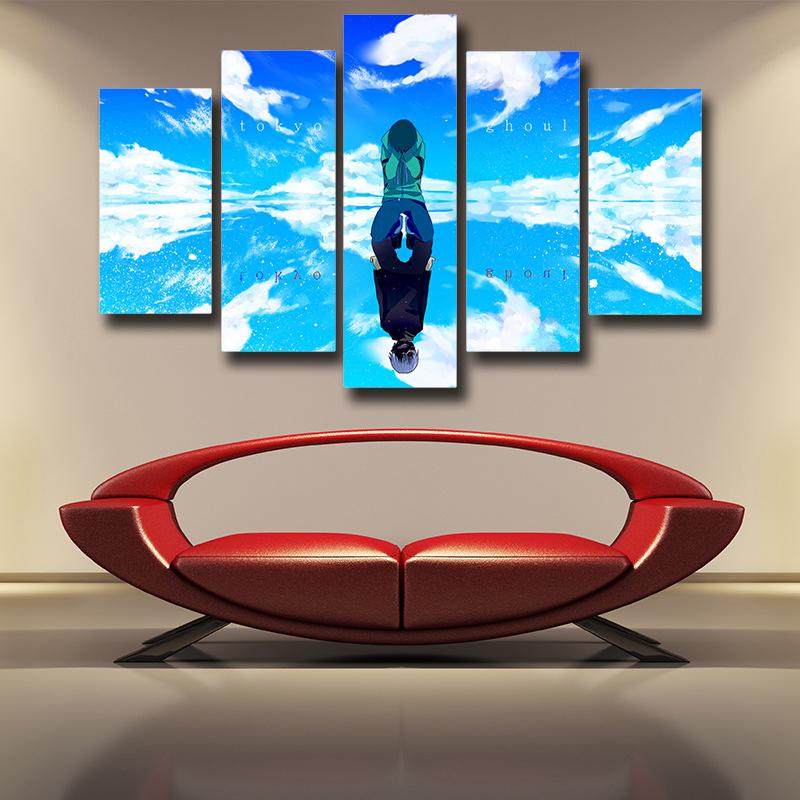 Blue Tokyo Ghoul Cover 3D Printed Canvas
