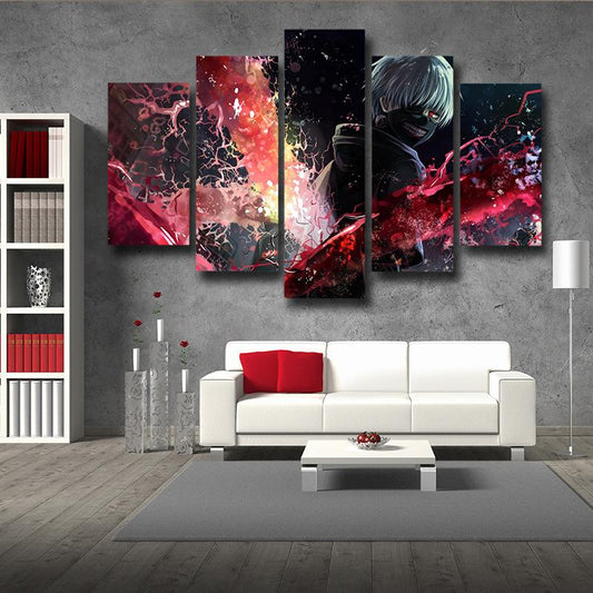 Black Cool Kaneki Kagune Canvas