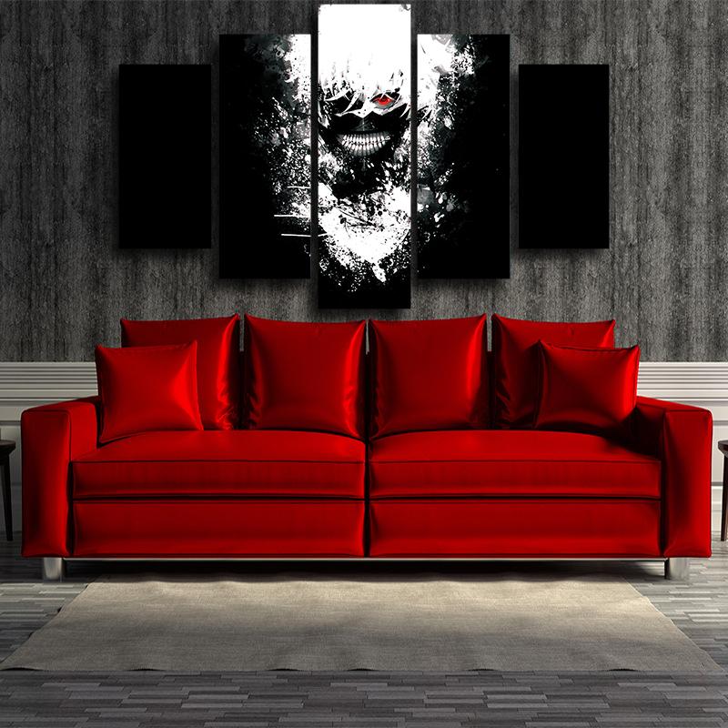 Tokyo Ghoul Black And White Cool Kaneki  Canvas