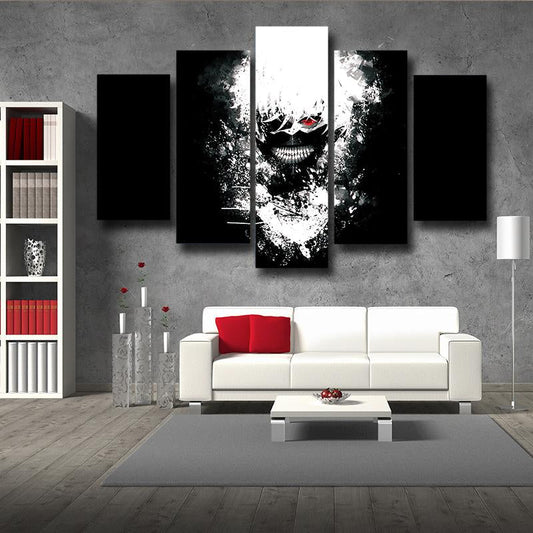 Tokyo Ghoul Black And White Cool Kaneki  Canvas