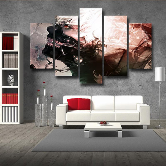 Kaneki Ken Masked Face Tokyo Ghoul Canvas