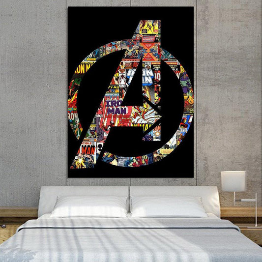 Avengers Logo 3D Printed Canvas