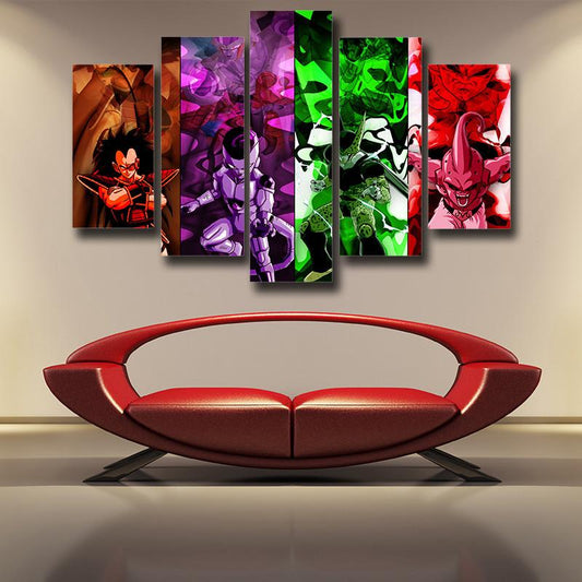 Dragon Ball Canvas 3D Printed All Villains