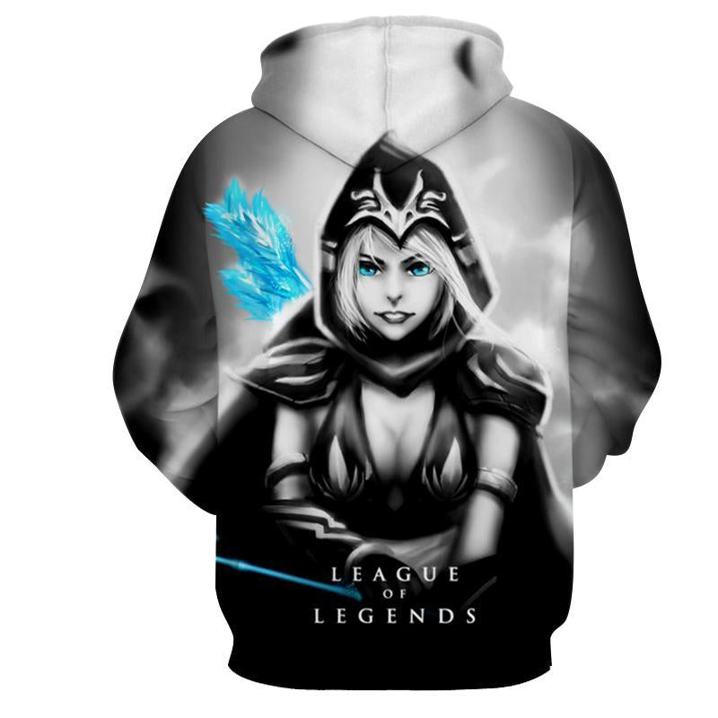League Of Legends- Ashe : Printed Hoodie - Anime Wise