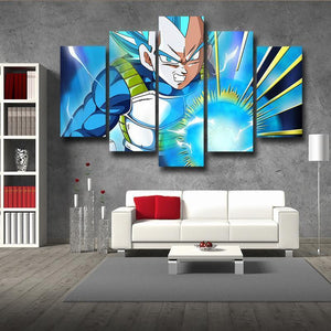 Prince Of Saiyan Vegeta SSJ Blue 3D Printed Anime Canvas - Anime Wise