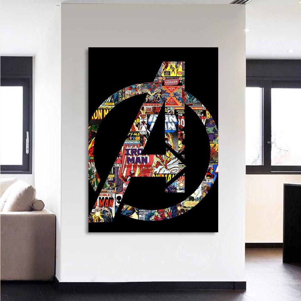 Avengers Logo 3D Printed Canvas