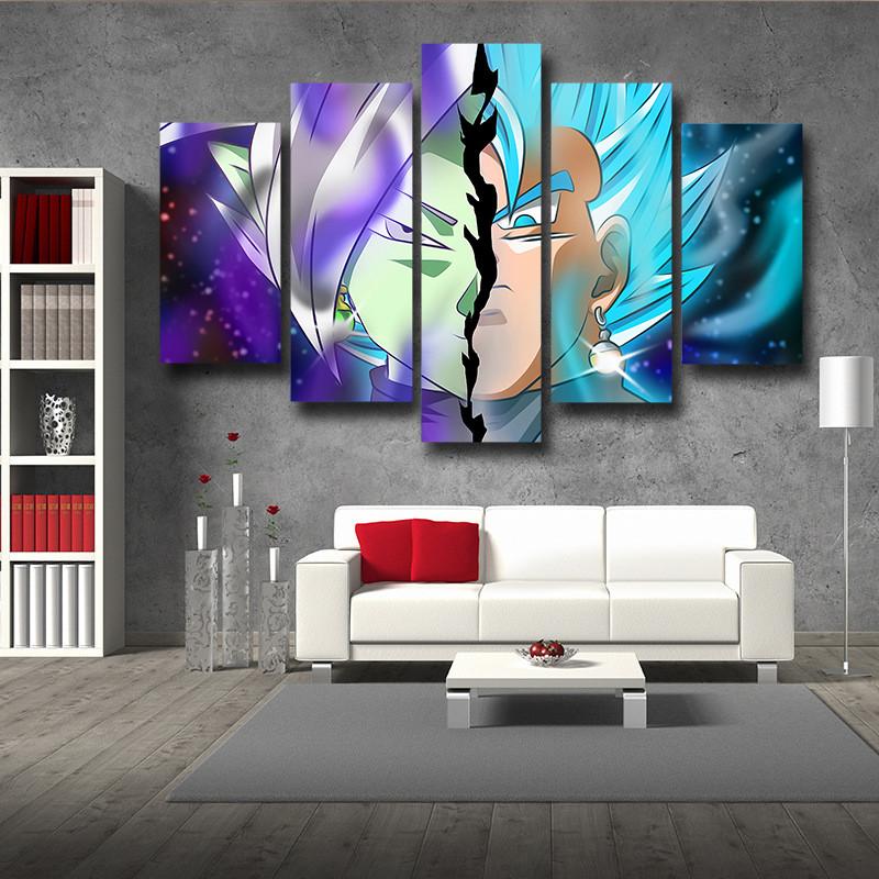 Zamasu VS Vegito SSJ Blue 3D Printed Canvas