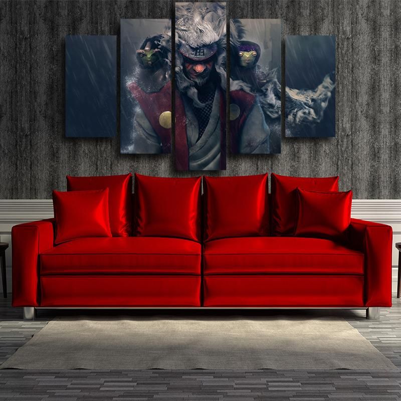 Cool Jiraya Sensei Naruto Canvas-Naruto-Canvas,Gray,Jiraiya,Naruto