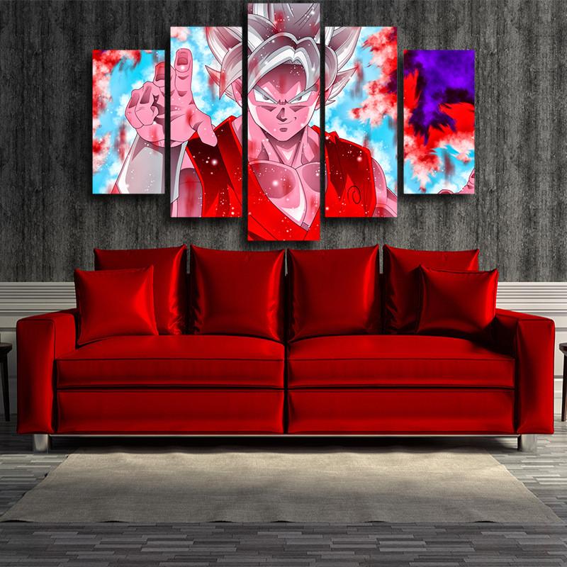Goku Canvas SSJ Blue God With Kaioken