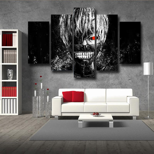 Tokyo Ghoul Awesome Kaneki  3D Printed Canvas