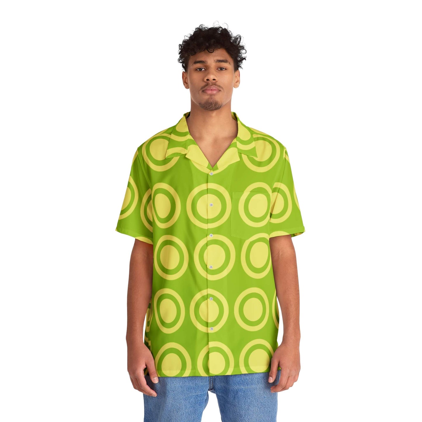Nami Stampede Pattern One Piece Hawaiian Shirt