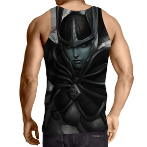 Phantom Assasin Black Art 3D Printed Phantom Assasin Tank Top - Anime Wise