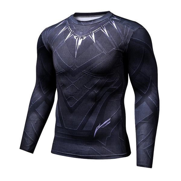 Classic Wakanda Black Panther Shirt 3D Printed Long Sleeve Shirt