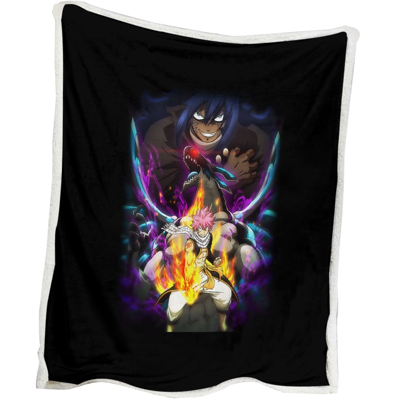 Fairy Tail Acnologia Natsu Dragneel Dragon Slayer Premium Brushed Anime Blanket