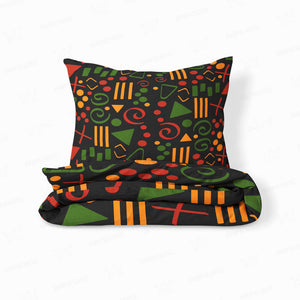 African Abstract Pattern Black Culture Duvet Cover Bedding