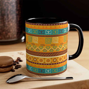 African Art Tiles Pattern Accent Coffee Mug