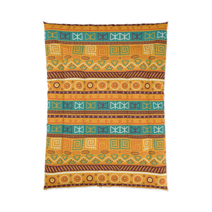 African Art Tiles Pattern Comforter Set Bedding