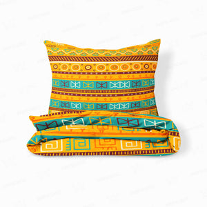 African Art Tiles Pattern Comforter Set Bedding