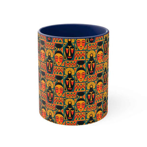 African Tribal Art Pattern Accent Coffee Mug