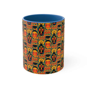 African Tribal Art Pattern Accent Coffee Mug