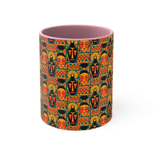 African Tribal Art Pattern Accent Coffee Mug