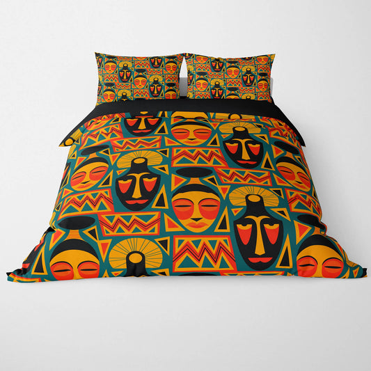 Afro Tribal Art Pattern Duvet Cover Bedding