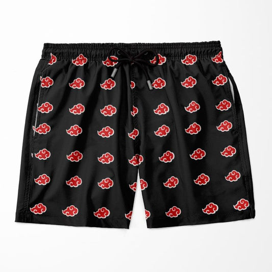 Akatsuki Classic Floating Clouds Brushed Naruto Shorts