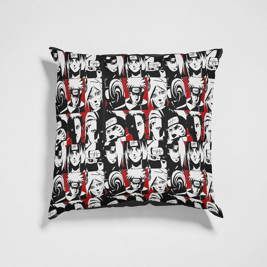 Akatsuki Members Poster Embossed All New Naruto Throw Pillow-Naruto-Akatsuki,Home Decor,Naruto,Naruto Shippuden,Pillowcase,Throw Pillow