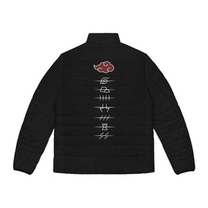 Naruto Akatsuki Cosplay Pattern Puffer Jacket