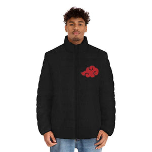 Naruto Akatsuki Cosplay Pattern Puffer Jacket