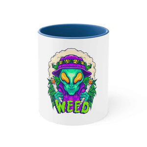 Alien Smoking Accent Coffee Mug