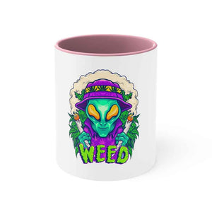 Alien Smoking Accent Coffee Mug