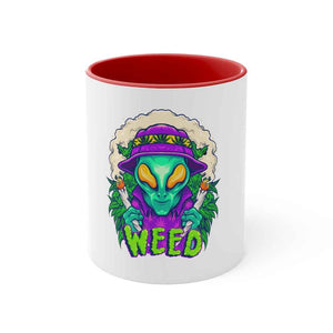 Alien Smoking Accent Coffee Mug