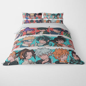 All Anime Legends Crossover Anime Duvet Cover set Bedding