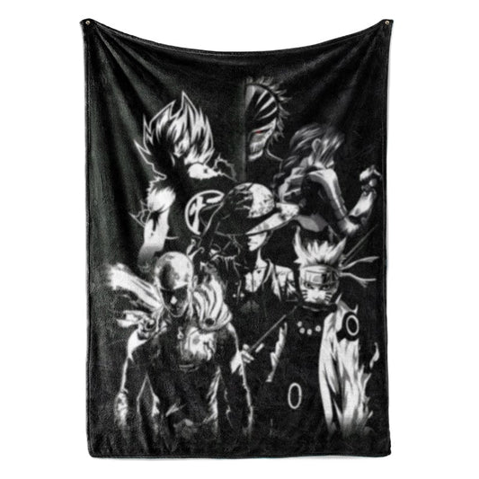 All Anime Legends Embossed Naruto Dragon Ball Blanket-Blanket-Blanket,Dragon Ball,Dragon Ball  Z,Dragon Ball Blanket,Naruto,Naruto Blanket,Naruto Shippuden,Sharpa Fleece,Throw Blanket