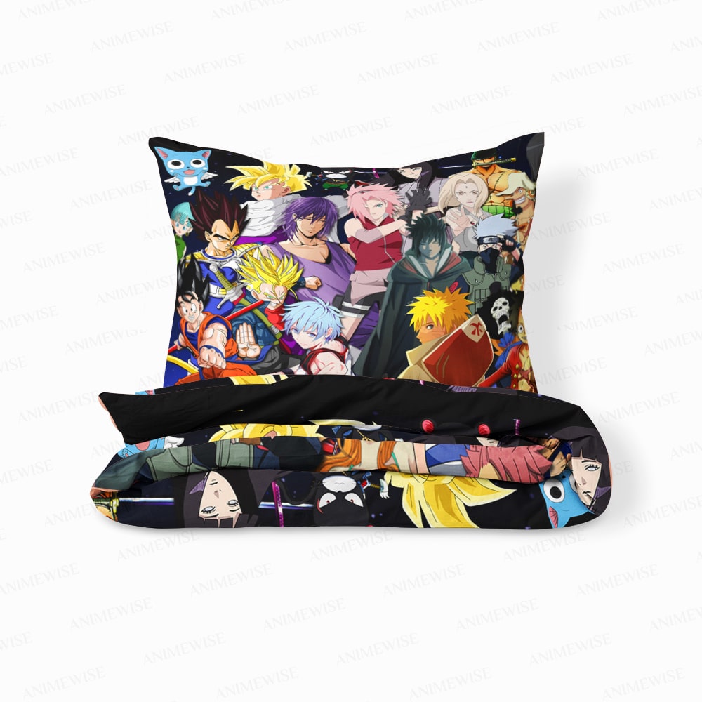 Buy Anime All Over Print Comforter Set - Anime Style Bedding