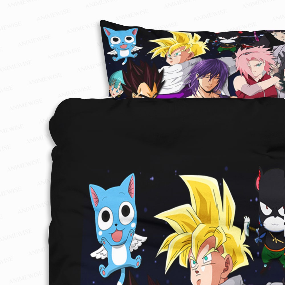 Buy Anime All Over Print Comforter Set - Anime Style Bedding
