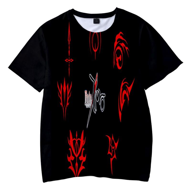 All Seven Spirits Emblem Fate Zero Casual 3D Printed T-Shirt