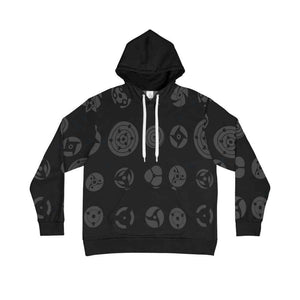 Anime Shinobi Eyes All Over Brushed Pullover Hoodie