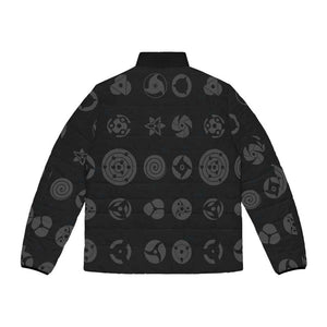 All Uchiha Eyes Naruto Puffer Jacket