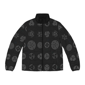 All Uchiha Eyes Naruto Puffer Jacket