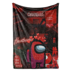 Among Us Graffiti Art Fusion Plush Fleece Blanket