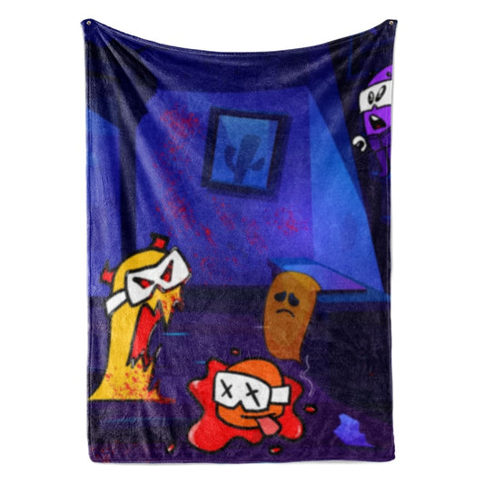 Among Us Halloween Color Blend Plush Fleece Blanket
